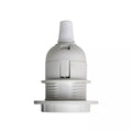 Witte lampenkaphouderring E27 Edison met kapring en snoergreep ~2981 