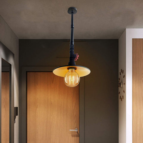 Industriële hanglamp Gegalvaniseerde steampunk lamp~5774