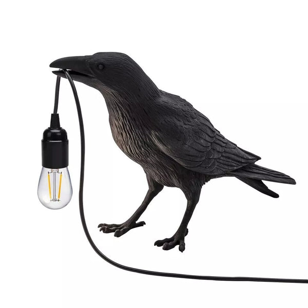 Vogel tafellamp zwart met gratis lamp~4780  – 1 pak