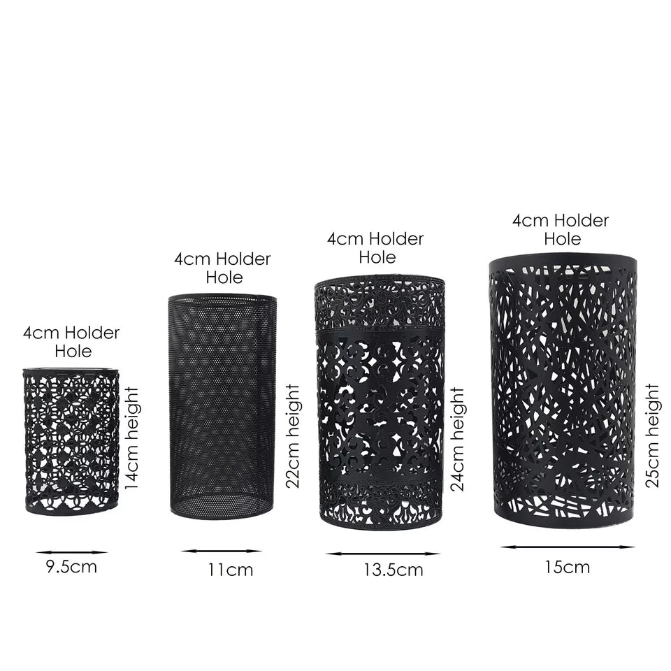 4 Type Set Brushed Copper Lampshade Easy Fit Modern Light Metal Cage Lamp Shade