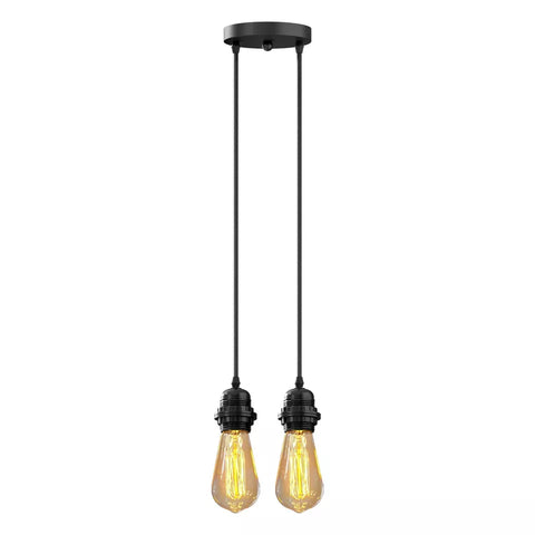 Zwarte 2 lampen ~5692