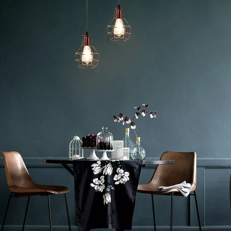 vintage industrial style black metal ceiling pendant light 