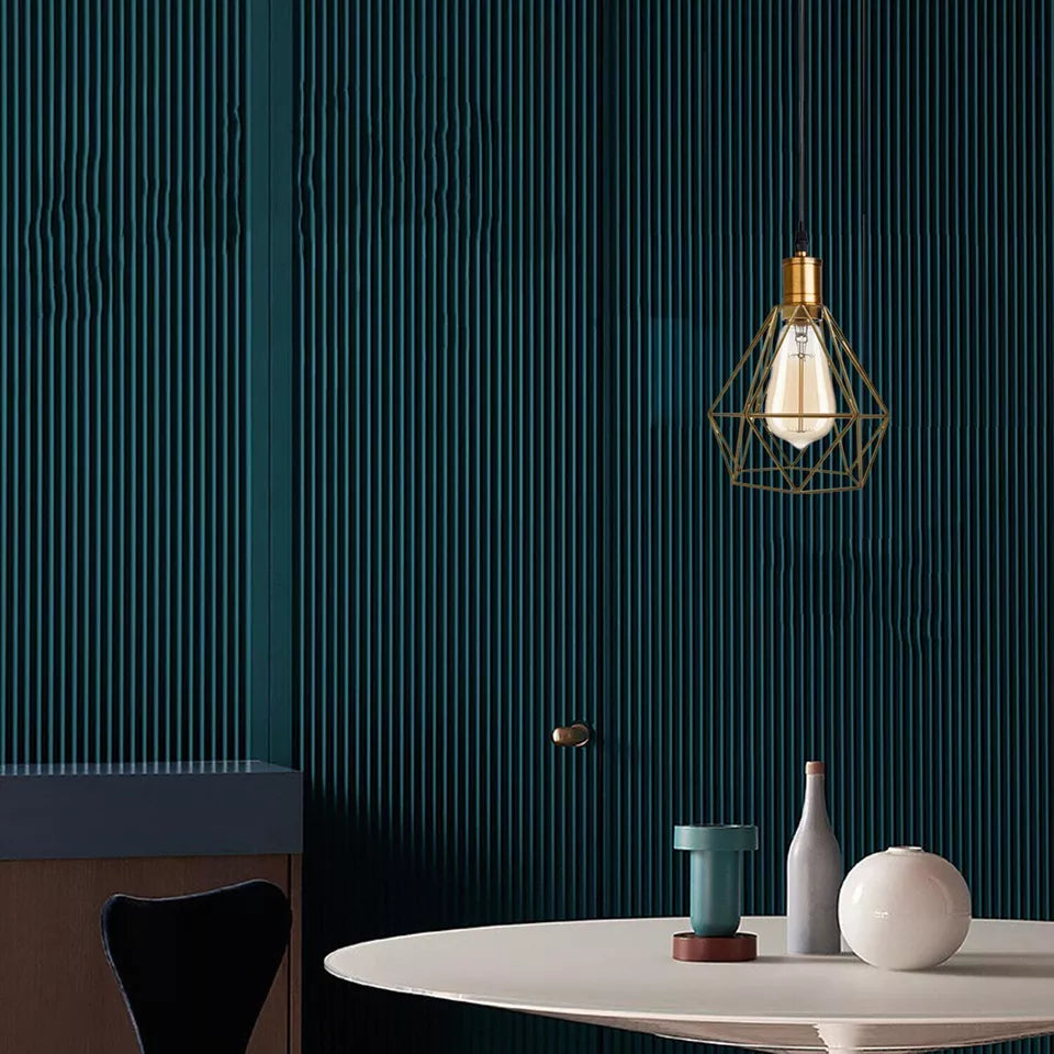 Modern Diamond Cage Pendant Light