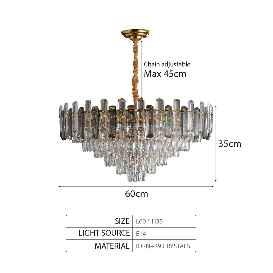 modern crystal round ceiling light chandeliers