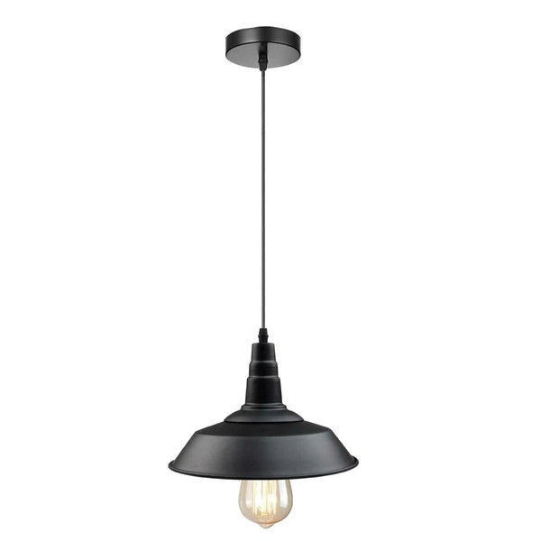 Vintage industriële metalen plafondlampkap, moderne hangende retrolampen~5838 – Ja