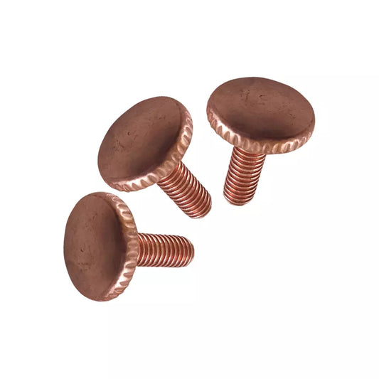 Pan round head M4 thread screw close-up view