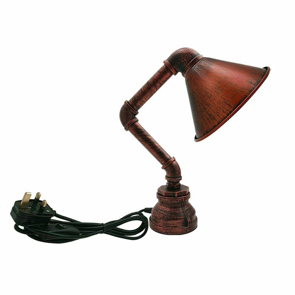 Grote tafellampenkappen Steampunk tafellamp~2260 – Rustiek Rood