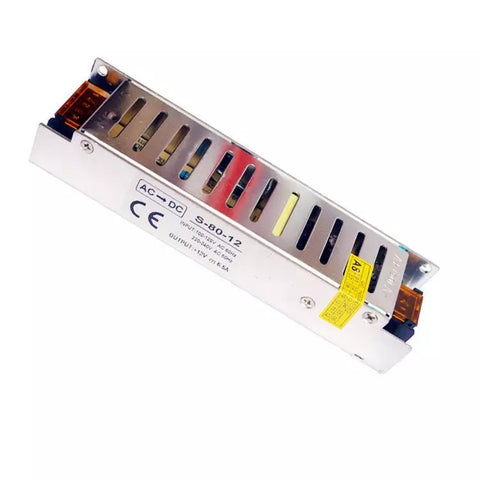 DC12V 80W IP20 Mini Universele 6.6A Schakelende LED Transformator~3331
