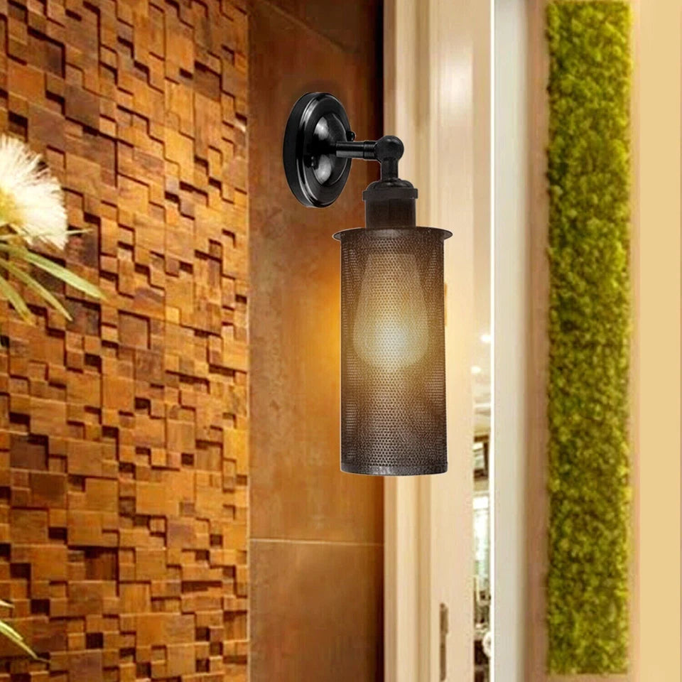 vintage style brass wall lamp