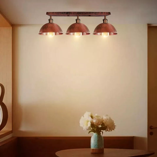 flush mount industrial style ceiling light fixture