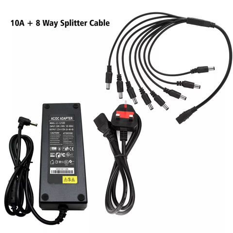 AC DC 120W 10A stroomadapter, lader, transformator voor 3528/5050 LED-strip ~ 2367 