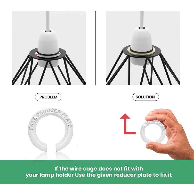 Modern Geometric diamond metal Wire lamp shade-Detail