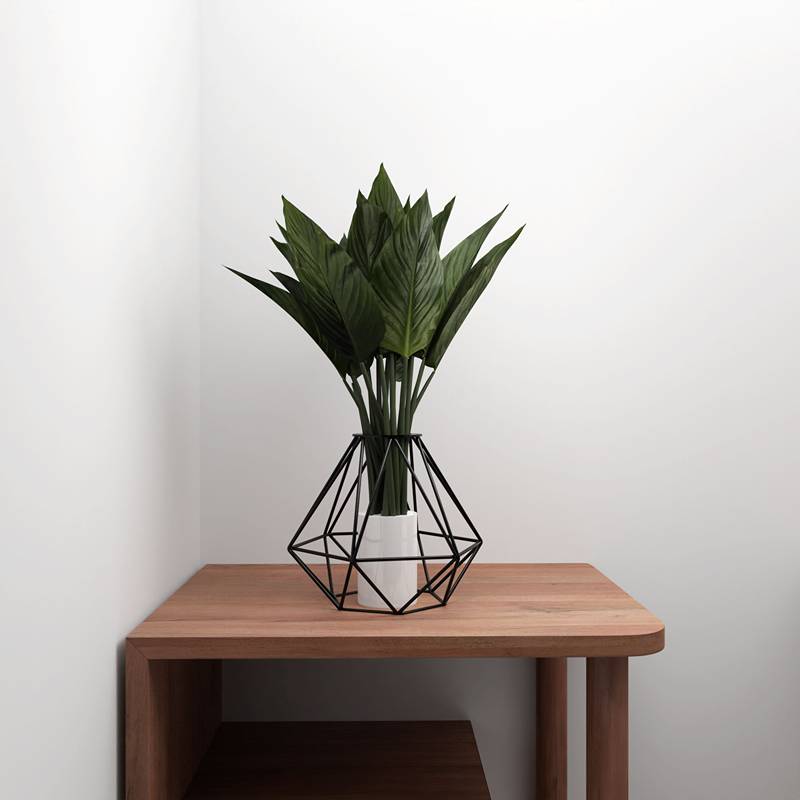 Modern Geometric diamond metal Wire lamp shade-App 4