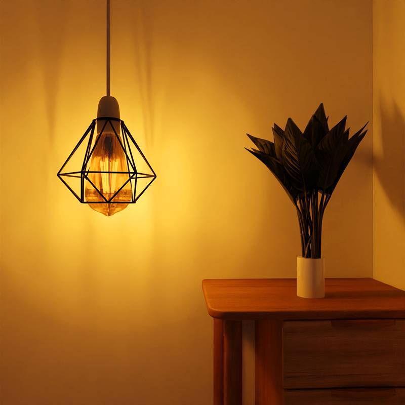 Modern Geometric diamond metal Wire lamp shade-App 3