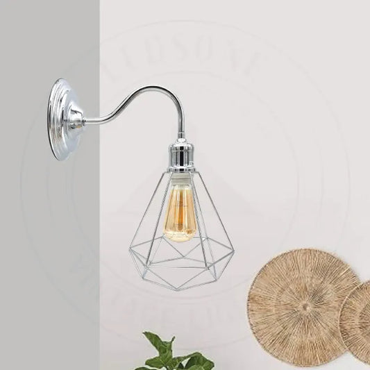 Modern swan neck wall sconce