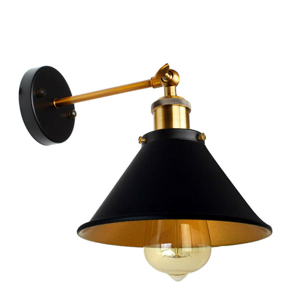 Zwarte wandlampen moderne wandlamp met kap ~2117 – Type 1 / Ja