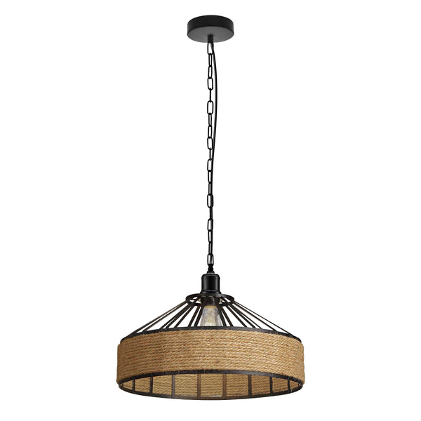 Woonkamer Grote Touw Hanglamp~5345 – 40 cm / Met lamp