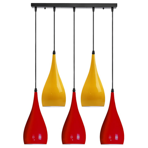 5 Way Ceiling Pendant Light Industrial Hanging Lamp ~6108