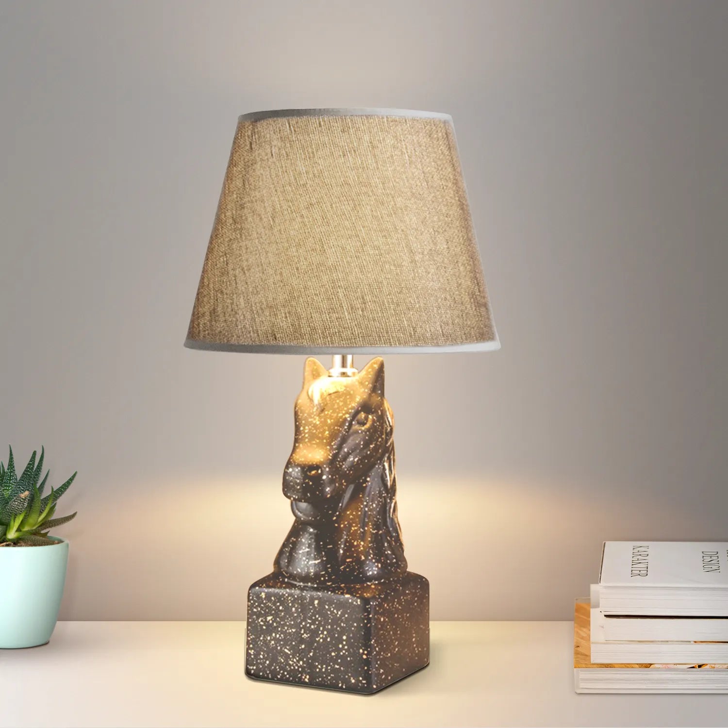 lamp desk lamp table lamp Plug in table lamp shade Horse table lamps for living room bedside lamp table lamps for living room lampshade fabric  table lamps standard lamps living room kitchen table bedside table lamp lamp shades for table lamps lamps, bases & shades Horse Head Bedside Table Lamp