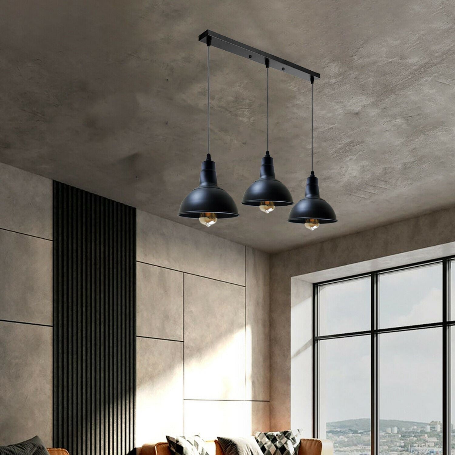 Retro Industrial Chandelier Ceiling Vintage Metal  Light Shade Pendant light~1134 - LEDSone UK Ltd