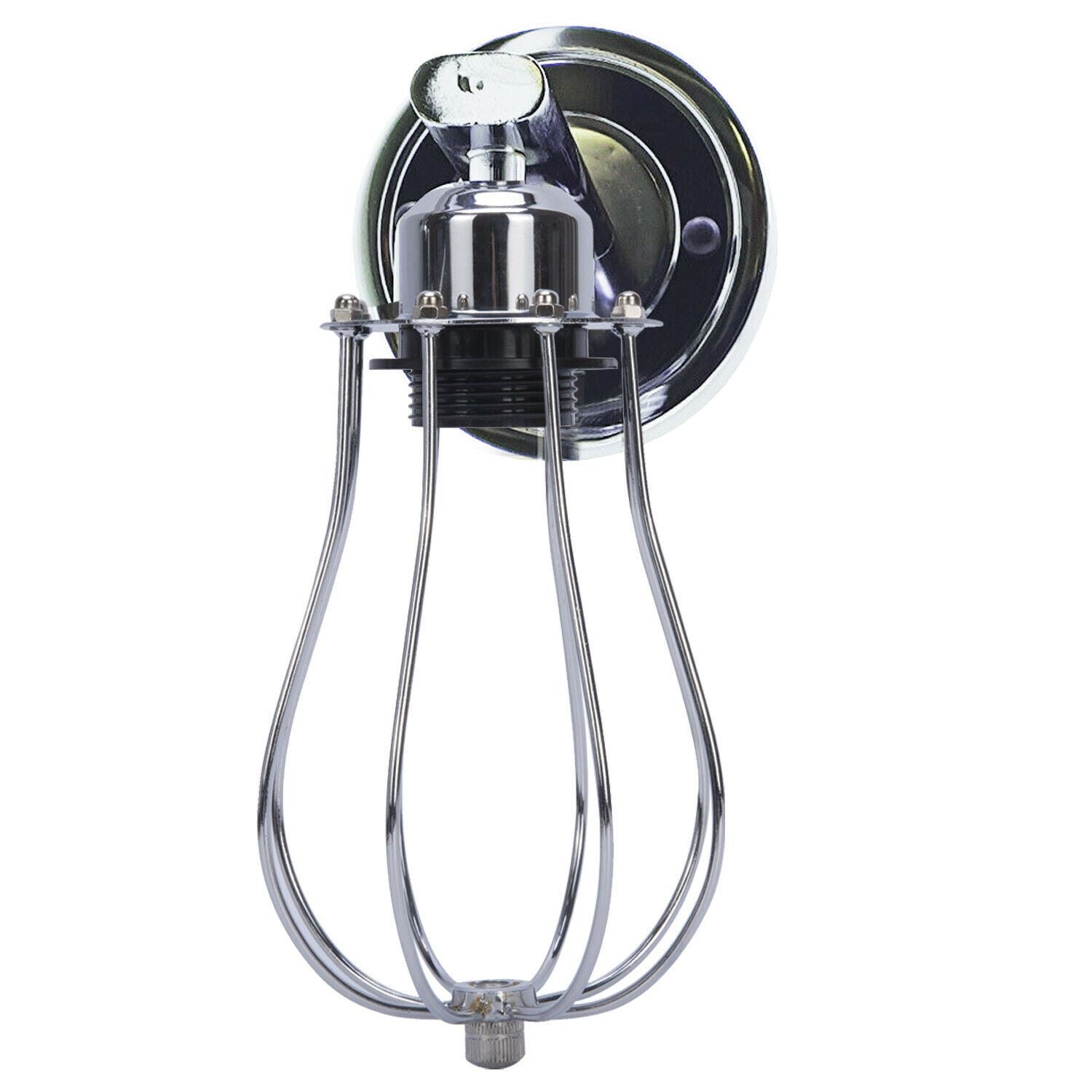 chrome finish bulb guard wall light indoor.JPG