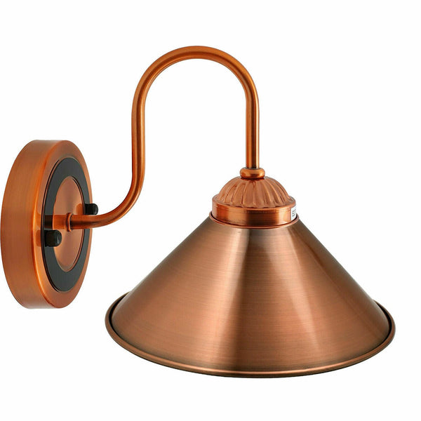 Moderne E27 wandlamp van massief koper, metalen wandlamp ~1287 – Zonder lamp