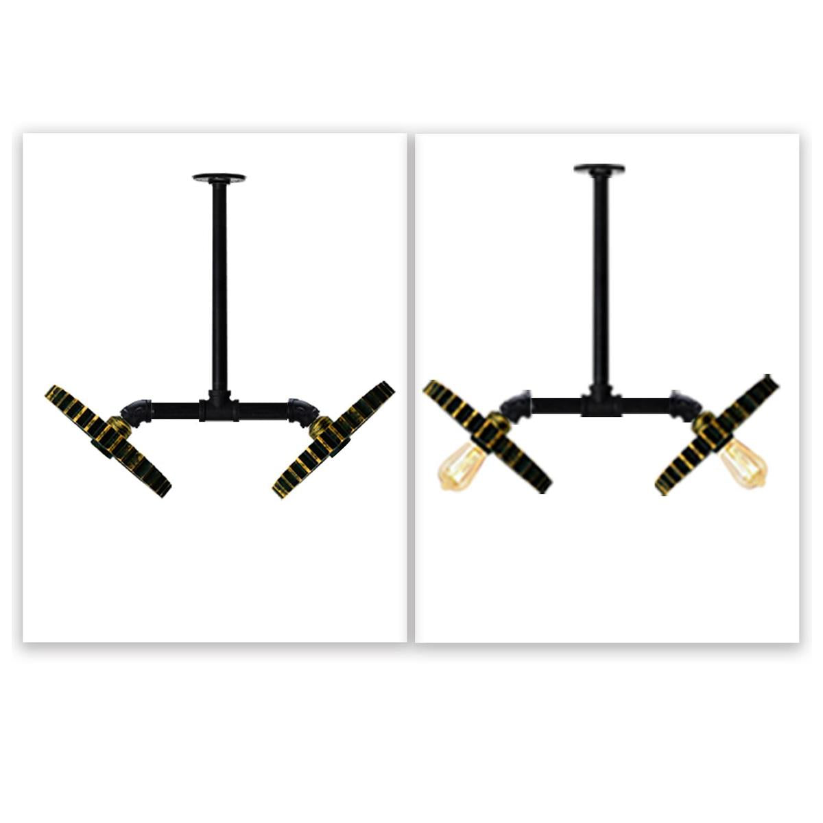 Vintage Retro & Industrial Style Flush Mounted Lighting and Pipe Light fitting ceiling lights~1221 - LEDSone UK Ltd