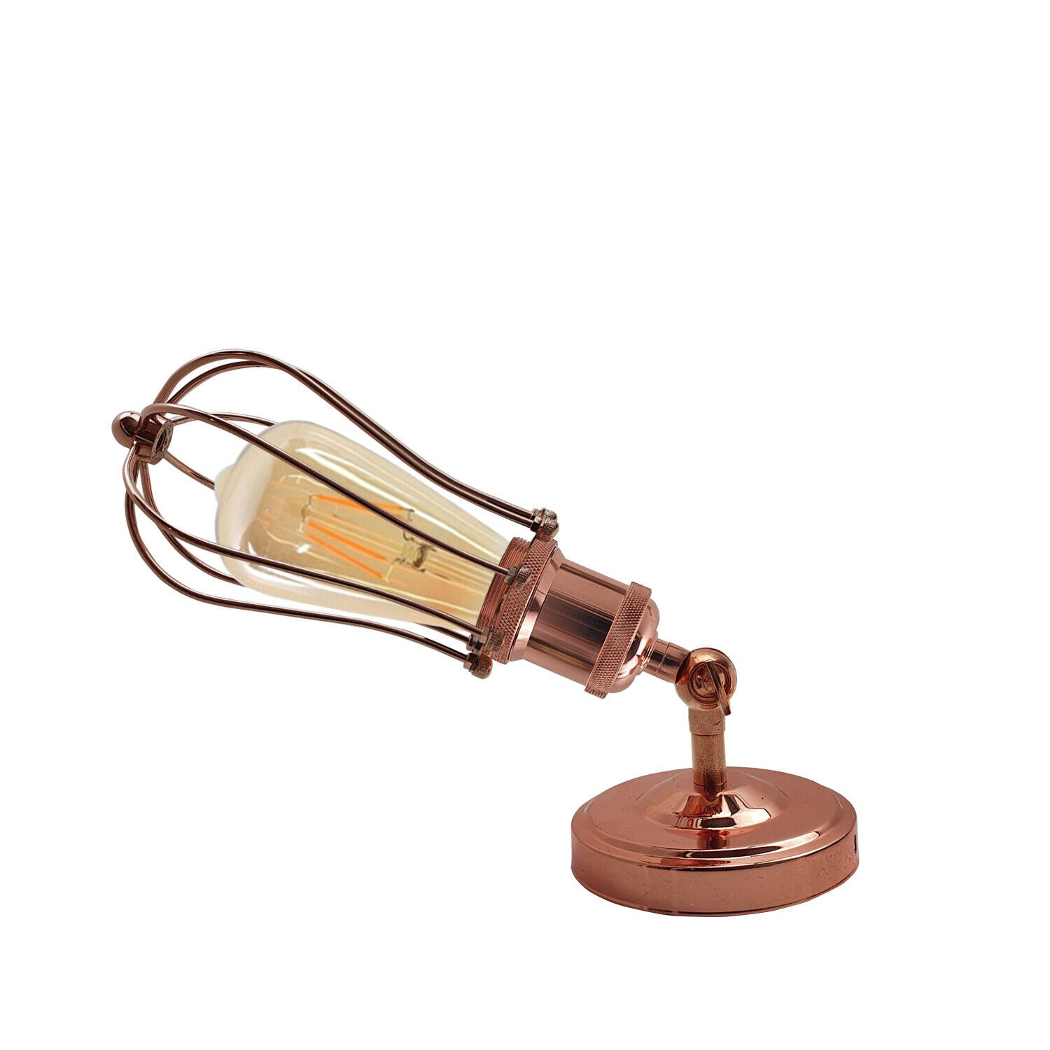 Industrial Vintage Retro Rose Gold Sconce Wall Light Lamp Fitting Fixture~3731 - LEDSone UK Ltd