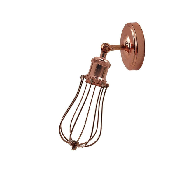 Industriële vintage retro roségouden wandlamp, lampfitting ~ 3731 – Nee