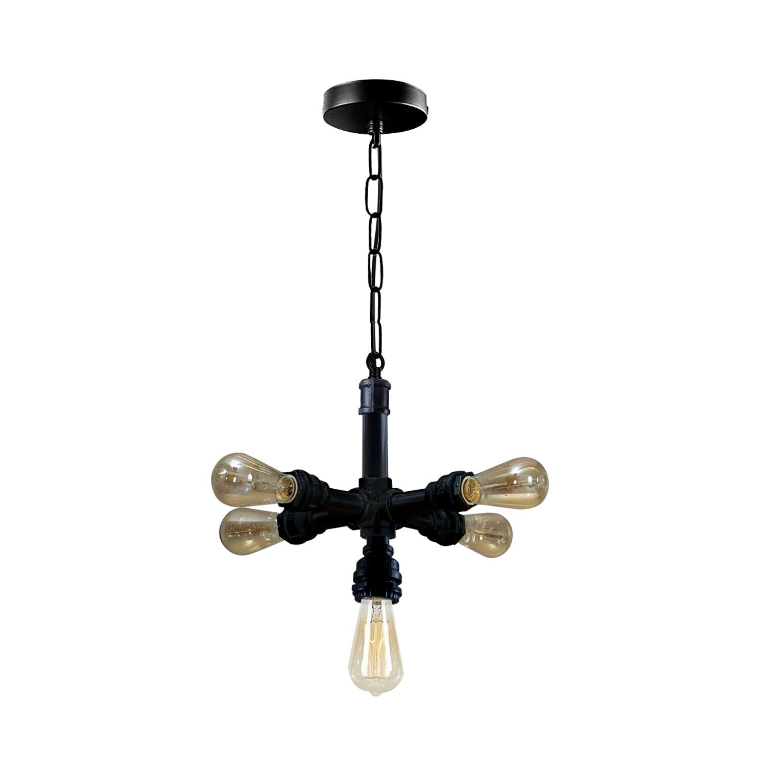 Industrial Vintage Steam Punk 5 Way Over Pendant Indoor Ceiling Hanging Light Modern~3710 - LEDSone UK Ltd