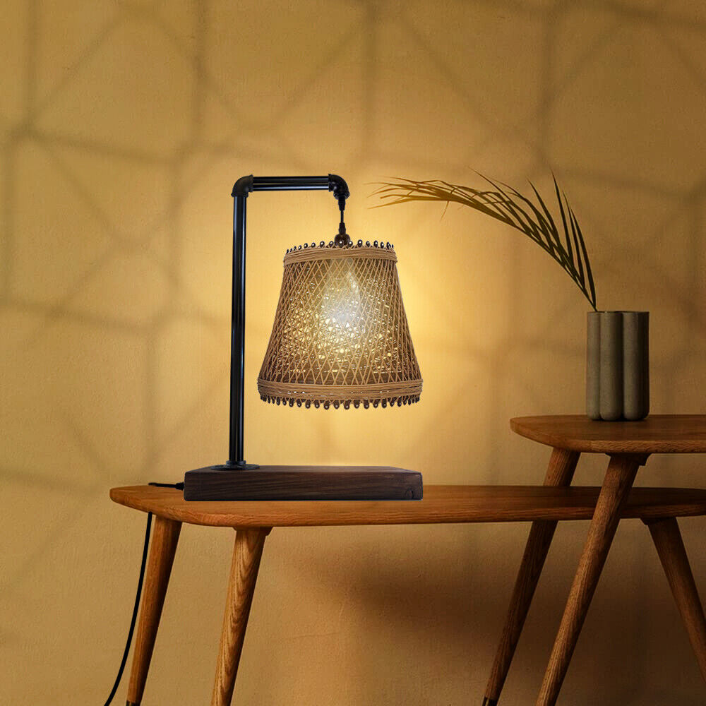 Industrial Vintage Ratio E27 Bedside Table Lamp Light Cage LED Bulb Lighting Desk Lamp~3706 - LEDSone UK Ltd
