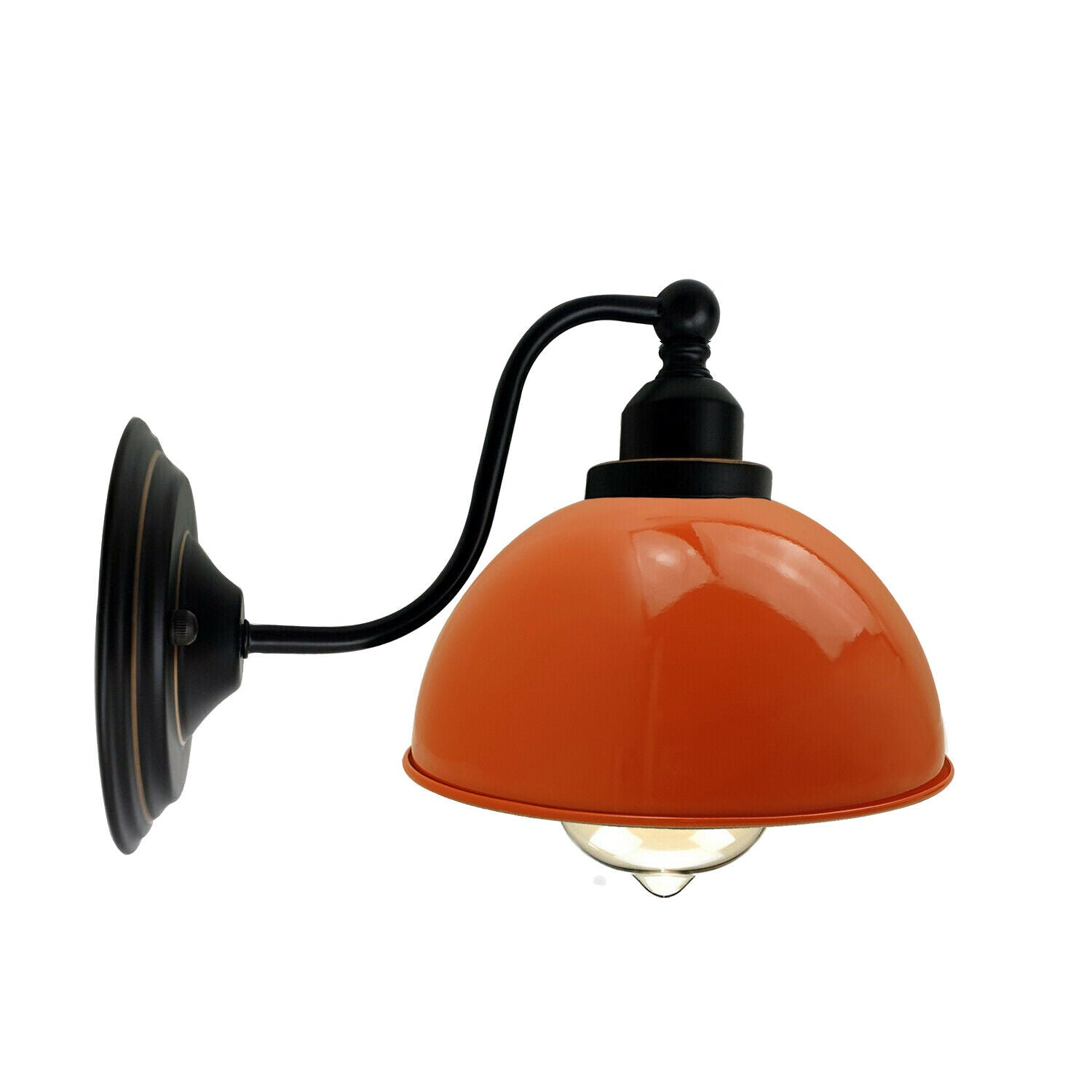 industrial vintage retro orange wall sconces e27 uk holders