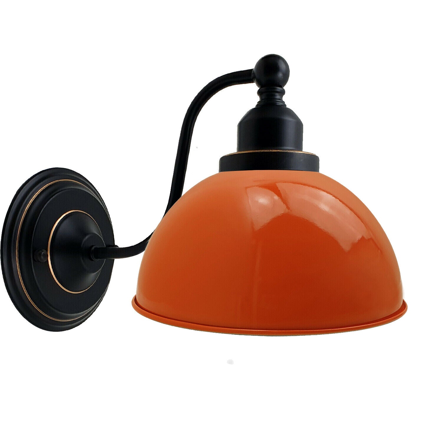 industrial vintage retro orange wall sconces e27 uk holders