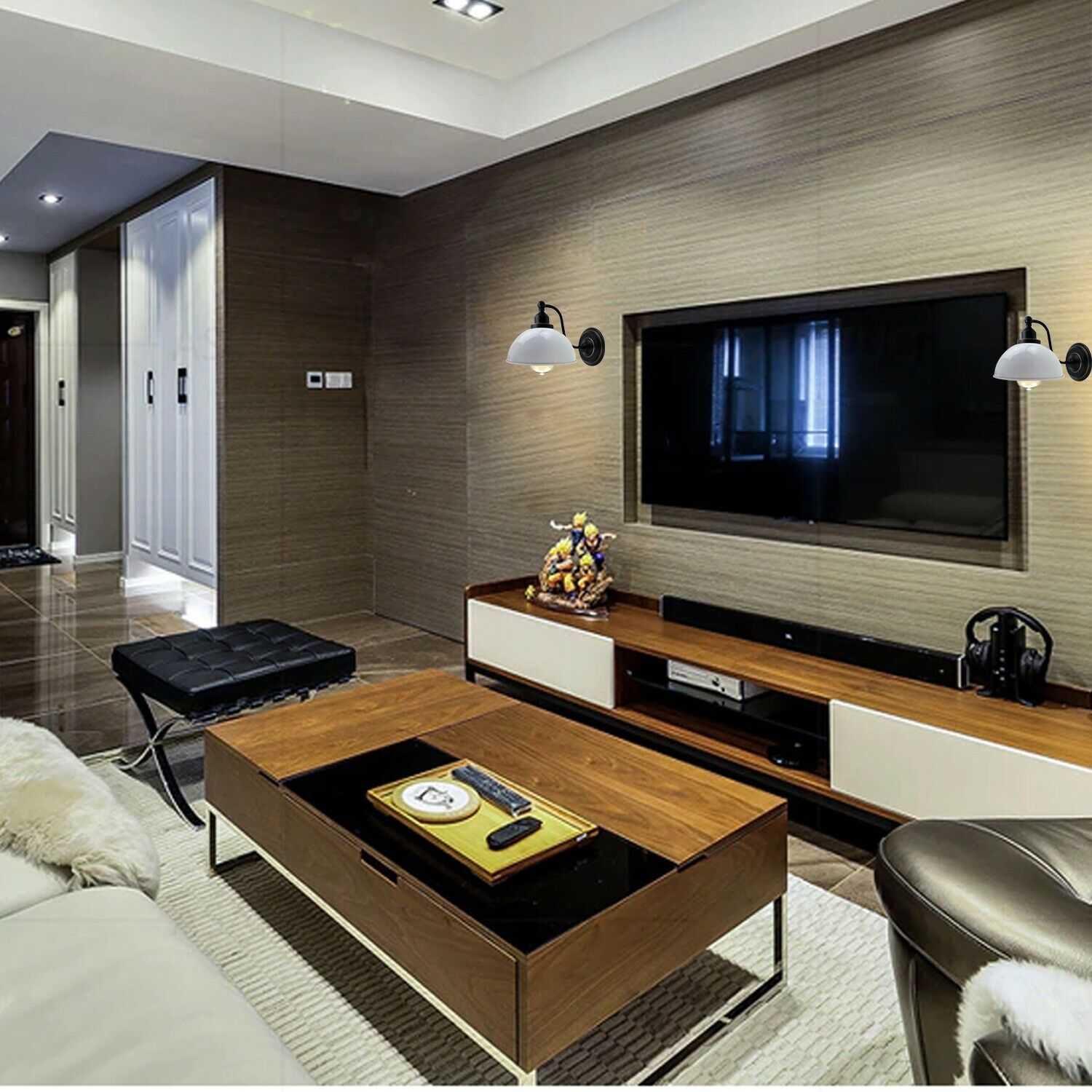 industrial vintage rustic steampunk metal pipe ceiling black wall lamp e27