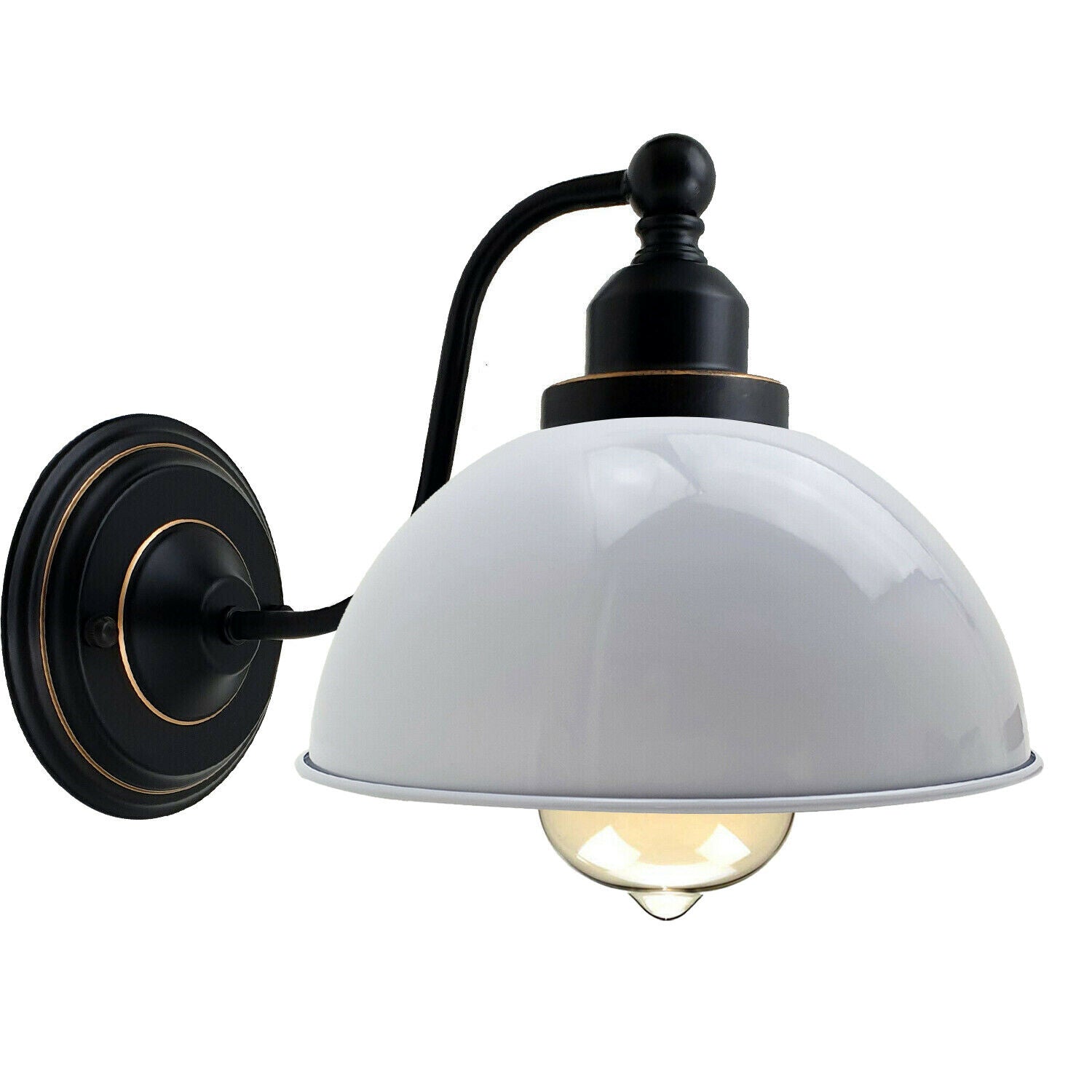 industrial vintage rustic steampunk metal pipe ceiling black wall lamp e27