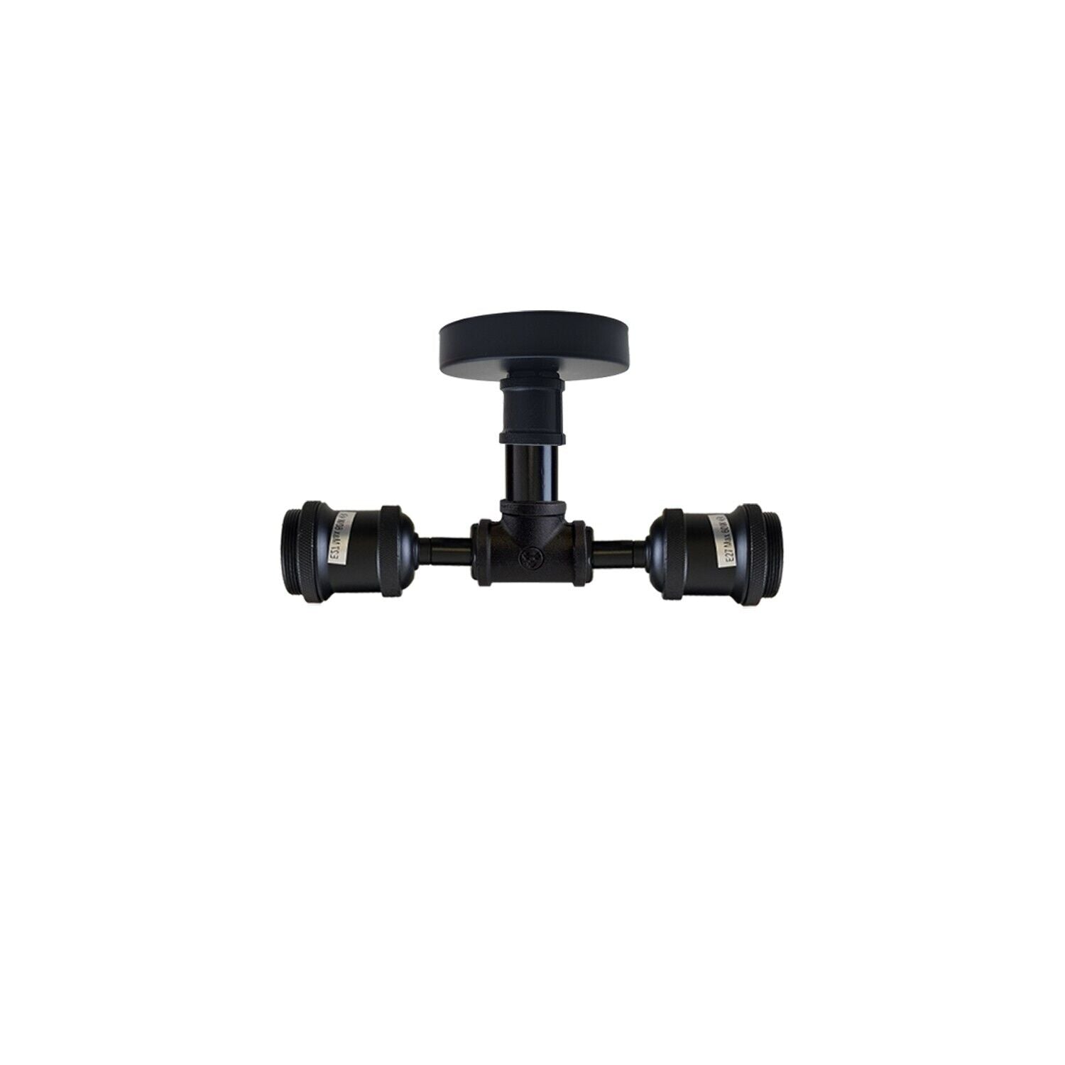 industrial vintage rustic steampunk metal pipe ceiling black wall lamp e27