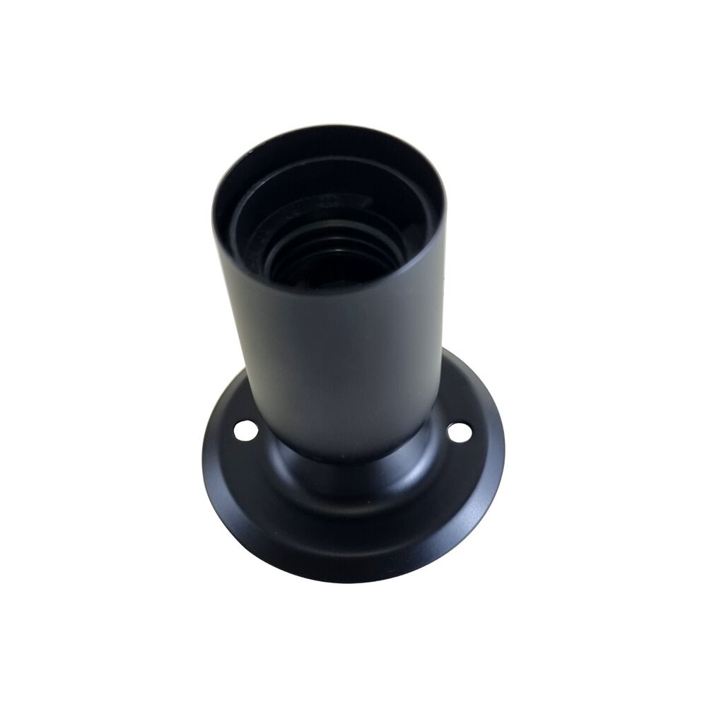 Industrial Vintage Retro Ceiling  Matt Black Semi-Flush Mount Light E27 Holder~3783 - LEDSone UK Ltd