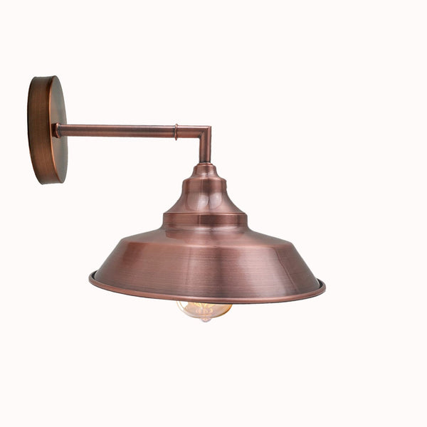 Industriële vintage retro wandlamp voor binnen E27 Edison satijnnikkel wandlampen~3811 – Ja / Koper