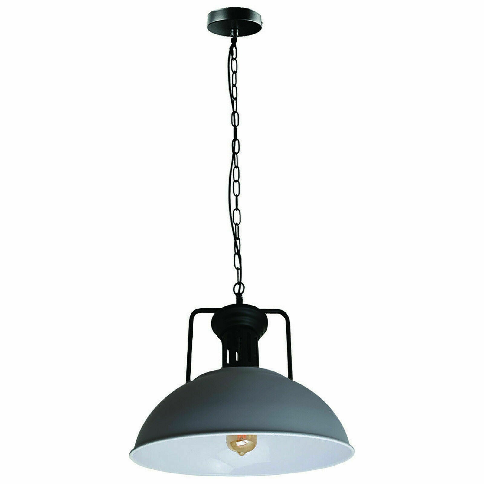 Industrial Metal Pendant Lighting Grey