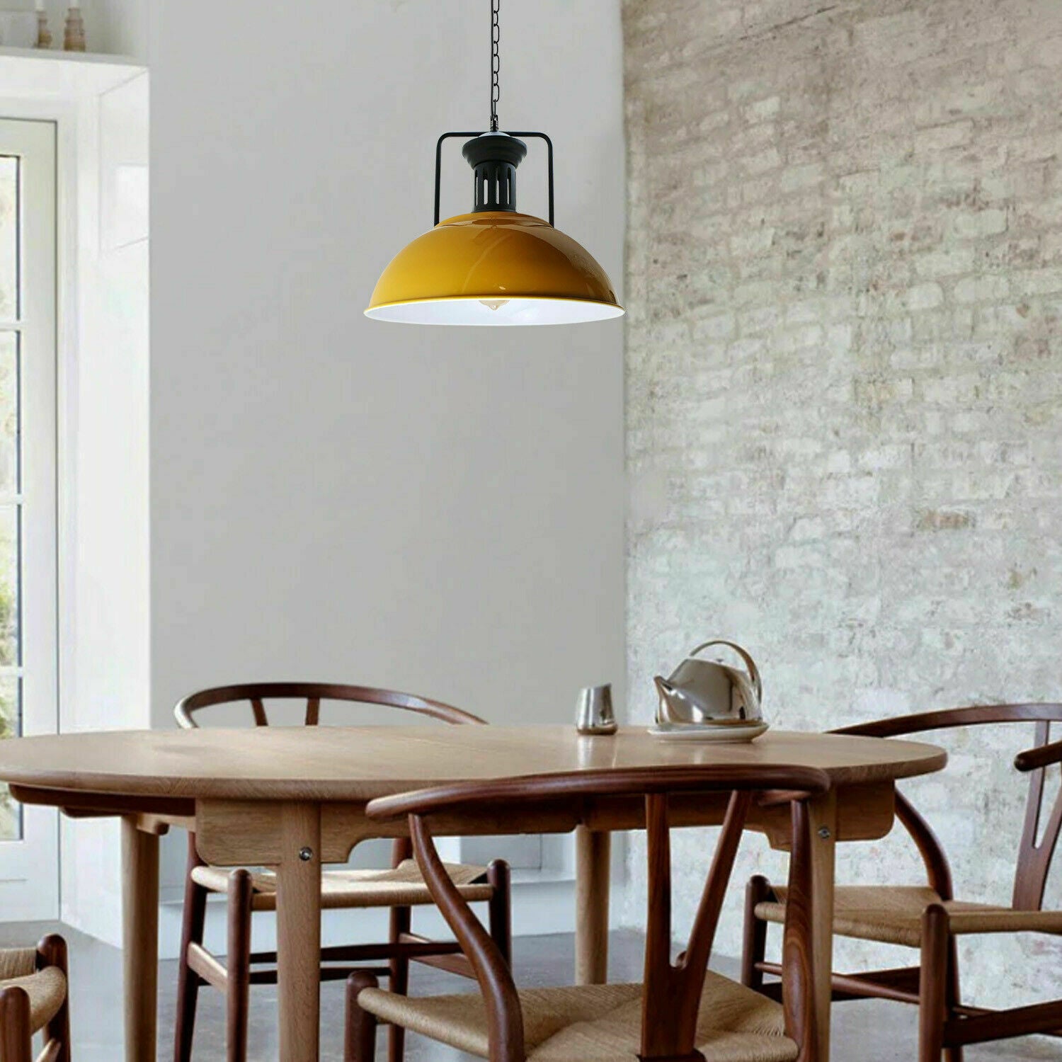 Art Deco Pendant Lighting Yellow