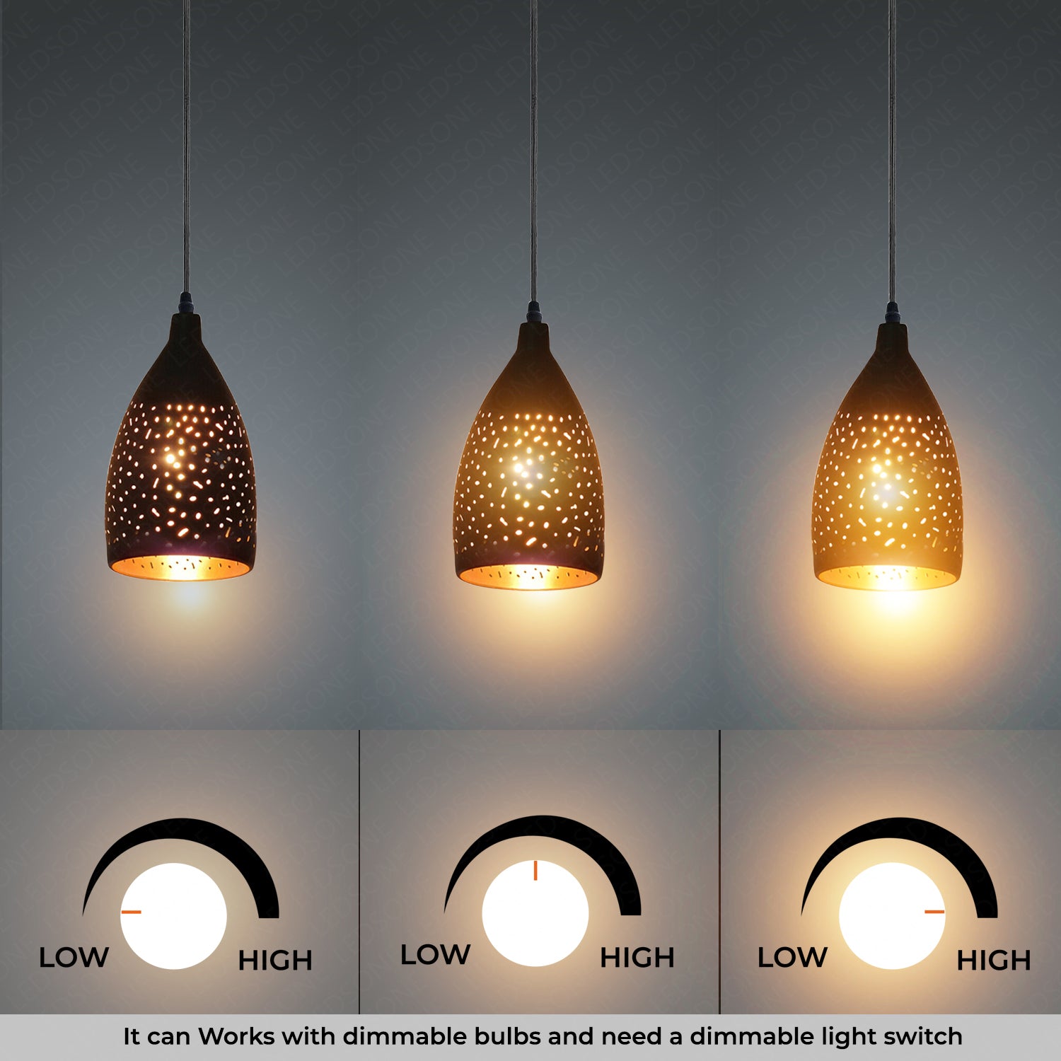 dimmable morandi pendant light
