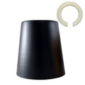 Retro Easy Fit lampenkap 13cm metalen E27 matzwarte lampenkap~3900
