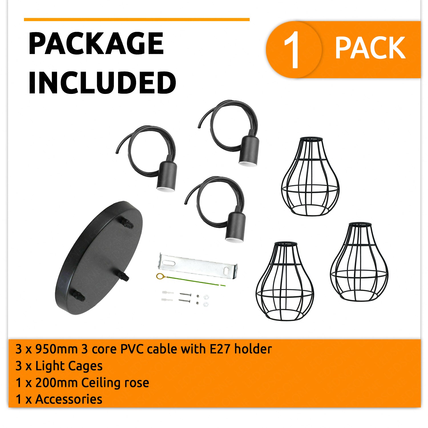 Industrial Metal Ceiling Pendant