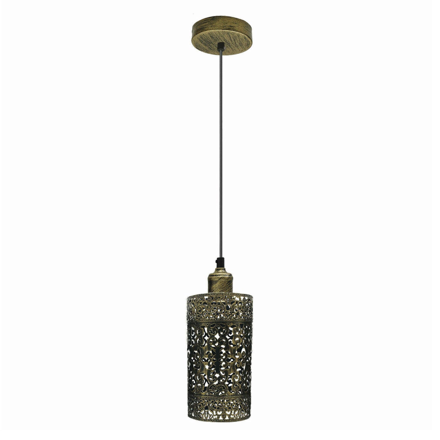 Industrial Pendant Lighting, Adjustable E27 Metal Cage Hanging Light Fixtures for Kitchen Island Dining Room Hallway Entryway Bar. 