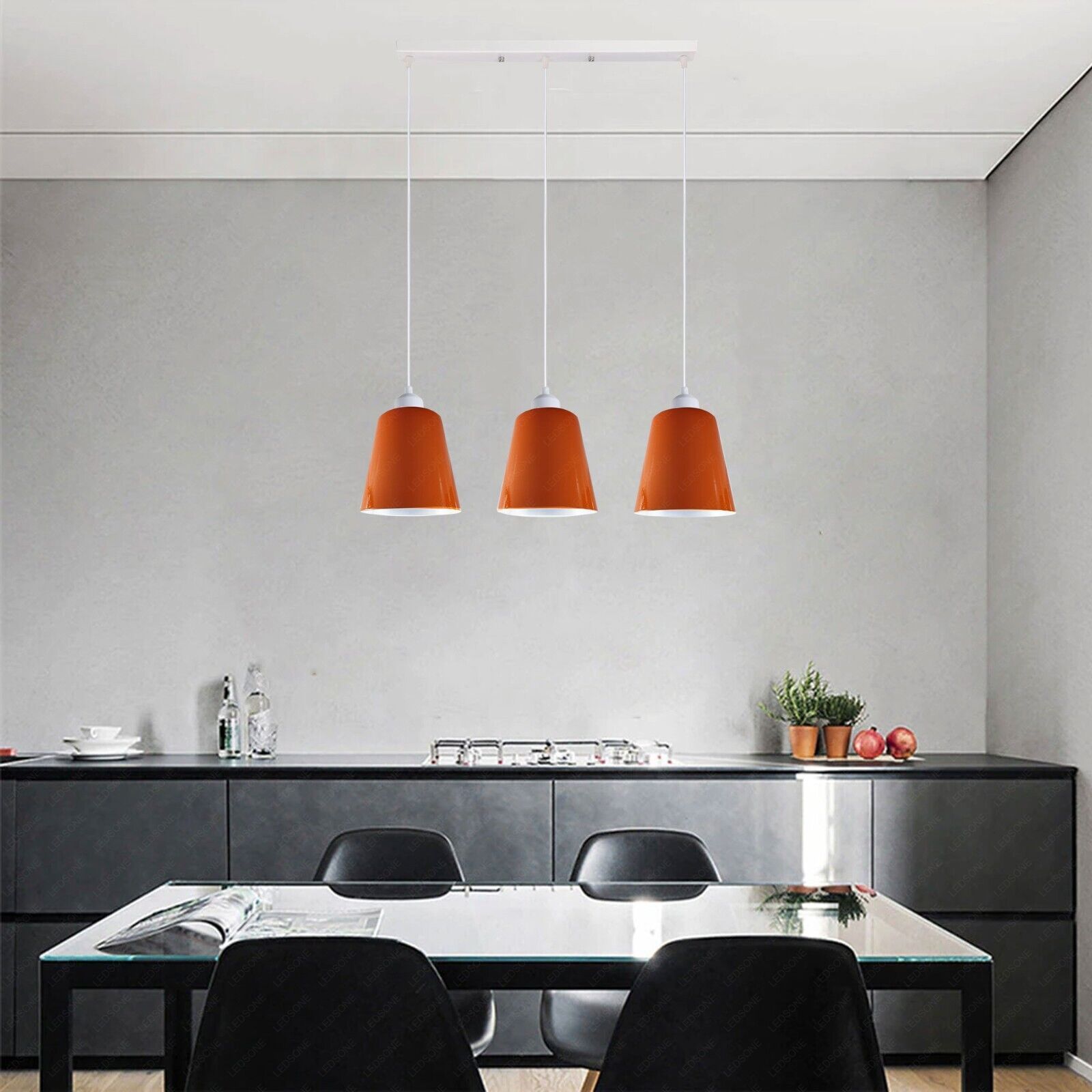 Teal Colored Pendant Lamp