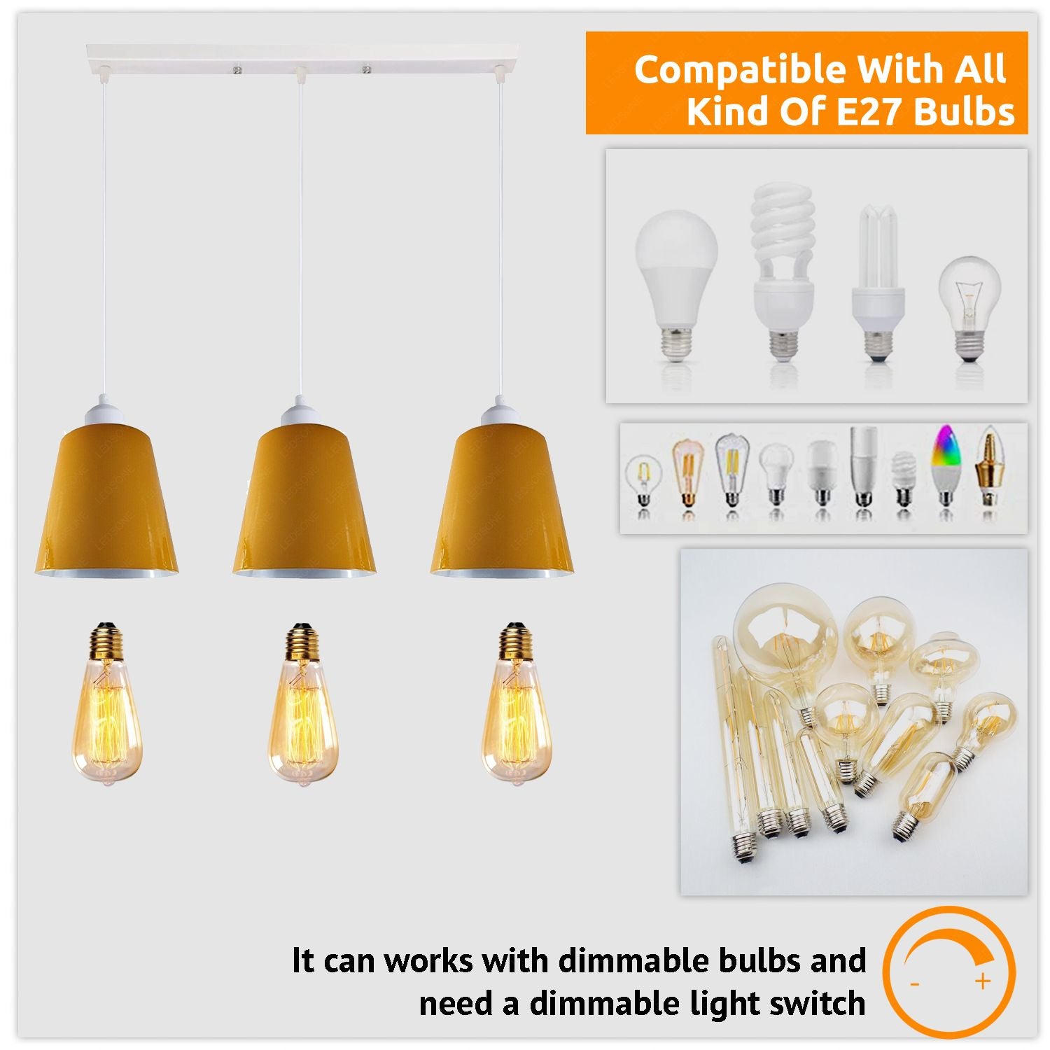 Modern Triple Pendant Fixtures