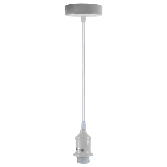 E27 Pendant Holder Ceiling Light Fitting Vintage Industrial Burgundy