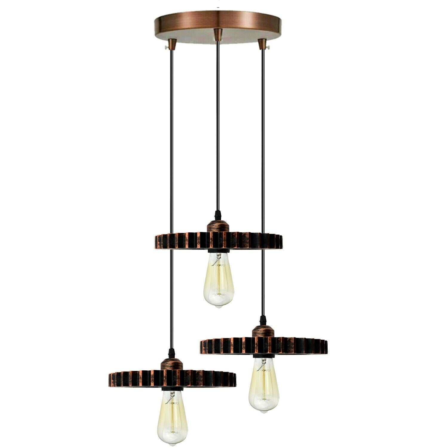 Retro Industrial Vintage Wood Pendant Light Shade Chandelier Ceiling Lamp Shade~1135 - LEDSone UK Ltd