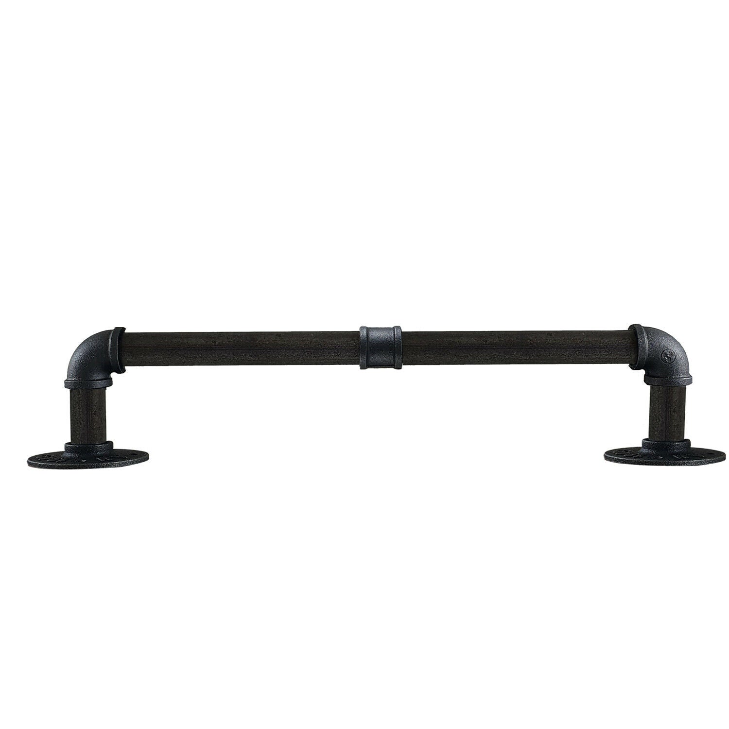 Black Vintage Industrial Retro Style Rustic Iron Pipe Towel Rail Hanging Holder~3581 - LEDSone UK Ltd