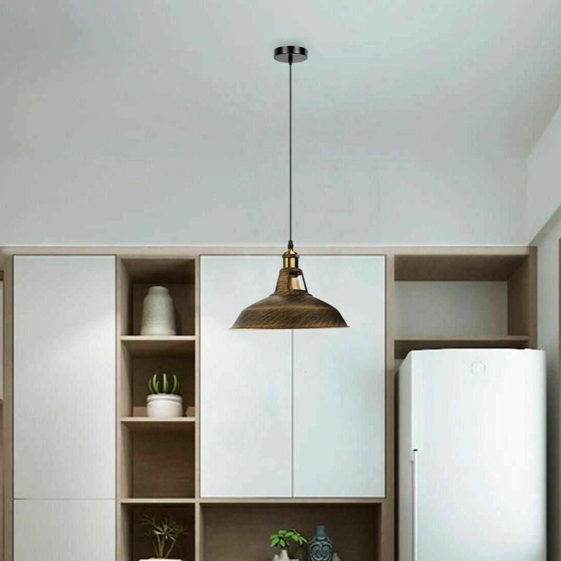 Rotary Vintage Industrial Metal Ceiling switch Holder Pendant Light